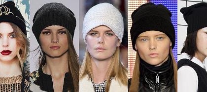 Moderne ženske pletene kape za jesen-zimu