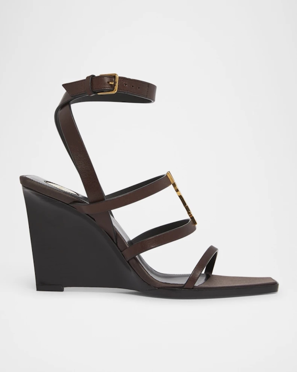 Sandale na punu petu Saint Laurent